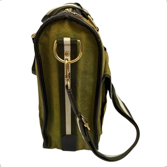 Louis Vuitton Unisex Large Monogram Canvas Mary Kate Tote Bag Green Khaki Travel - Picture 15 of 15